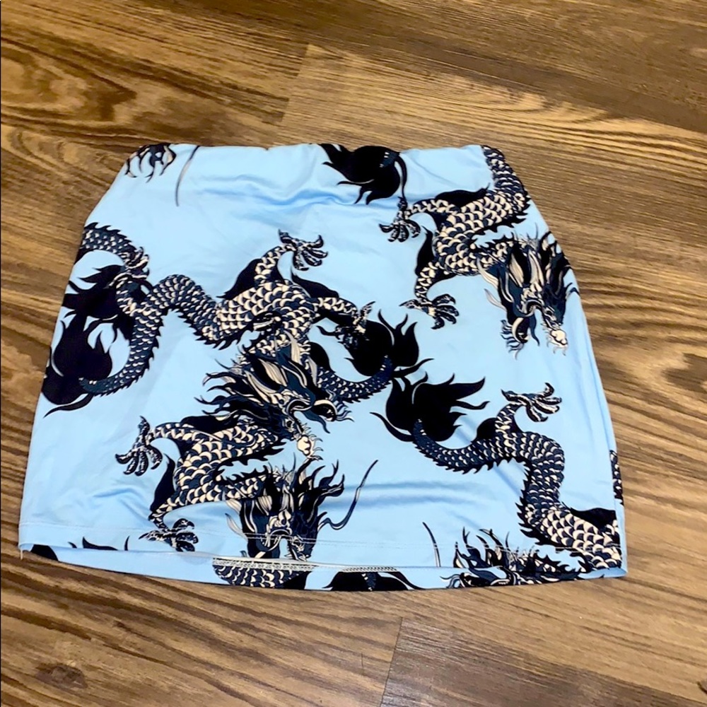 Dragon Print Skirt
